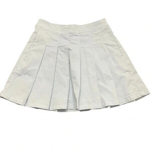 NWT Ladies American Eagle super Hi-Rise Super Stretch pleated skirt. Lt blue. 2